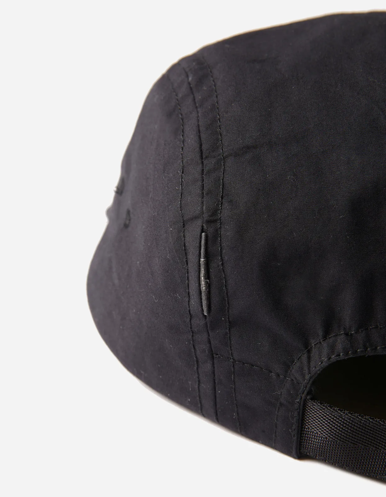 5048 WR Bonded 5 Panel Cap Black