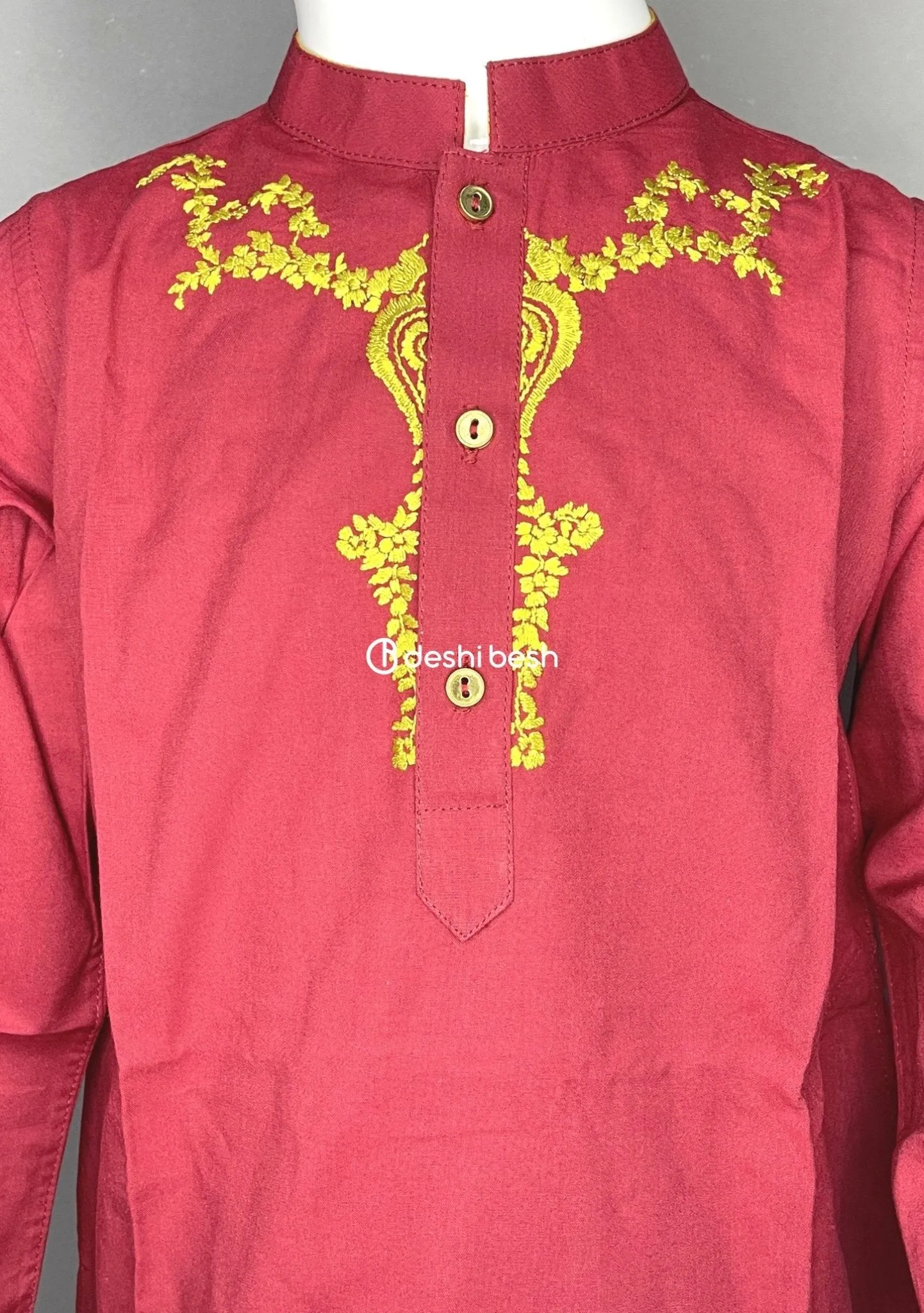 Aarong Embroidered Mixed Cotton Punjabi