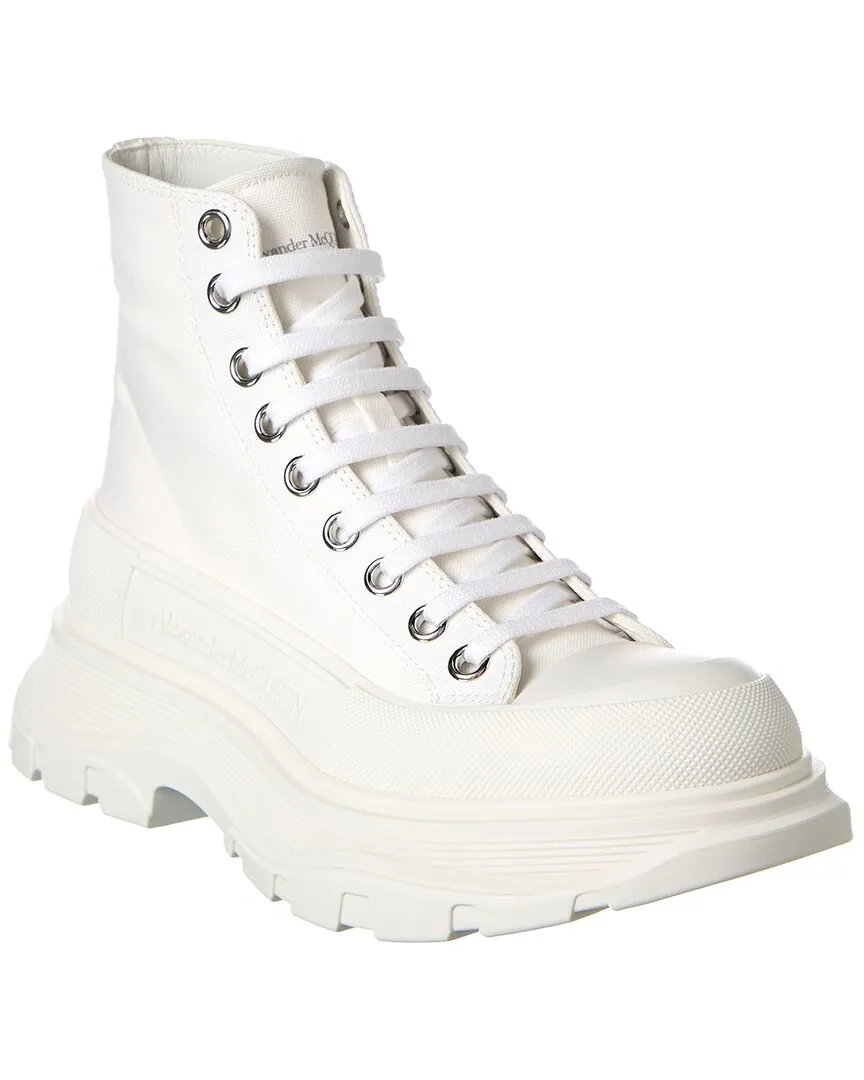 Alexander Mcqueen Tread Slick Canvas Boot