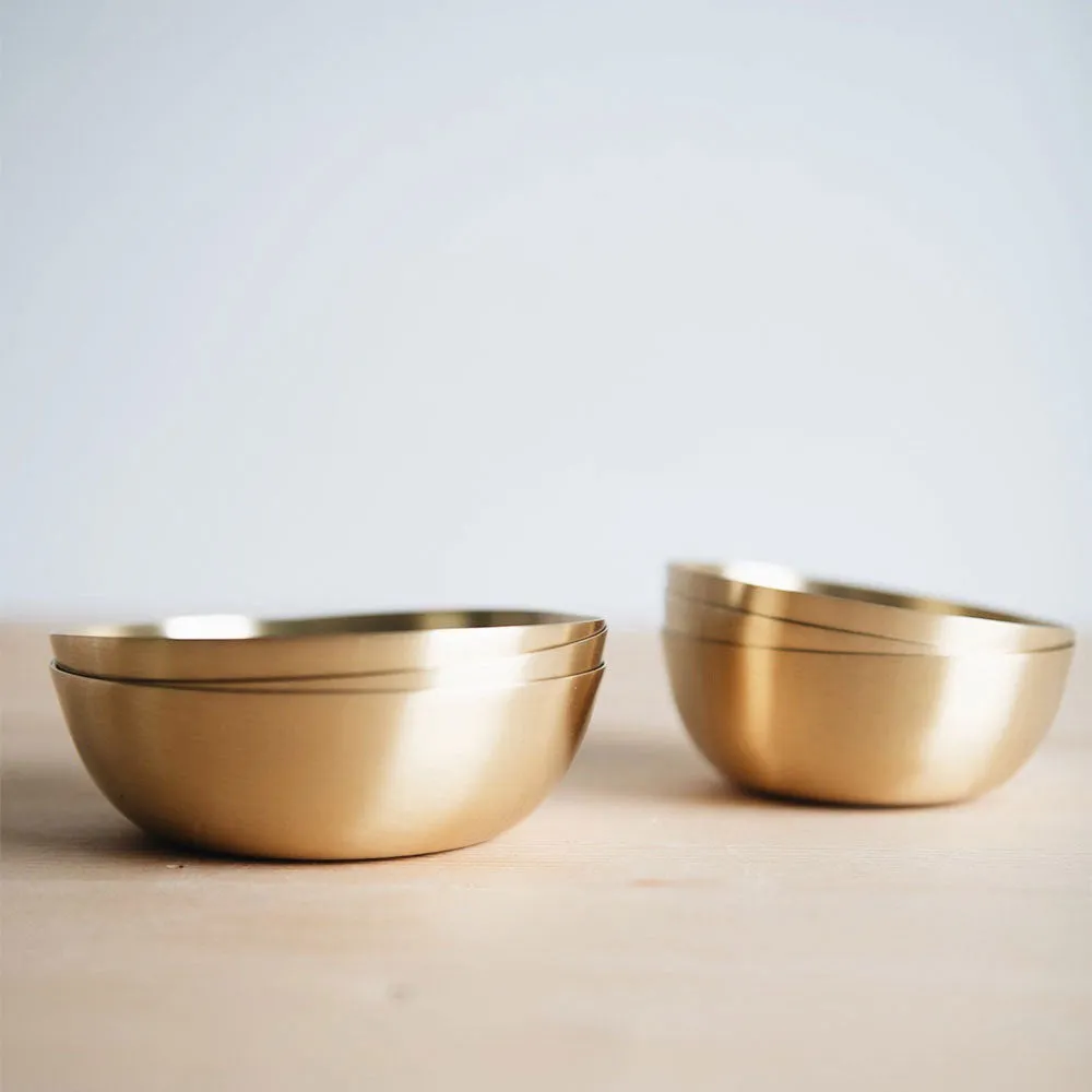 Artisan Brass Bowl Set