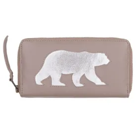 Autumn Sale - Soft Grey Polar Bear Cut Out Purse