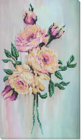 Bead Embroidery Kit - Gentle roses