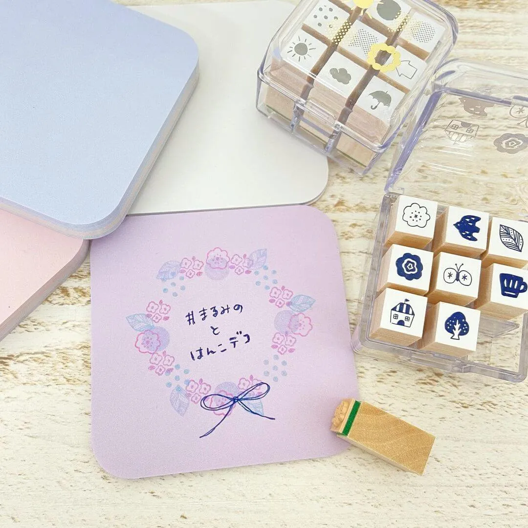 Beverly Aibo Mini Rubber Stamp - Snacks and Tea