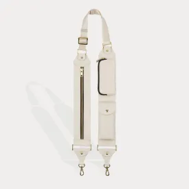 Billie Crossbody Utility Strap-Only - Ivory/Gold