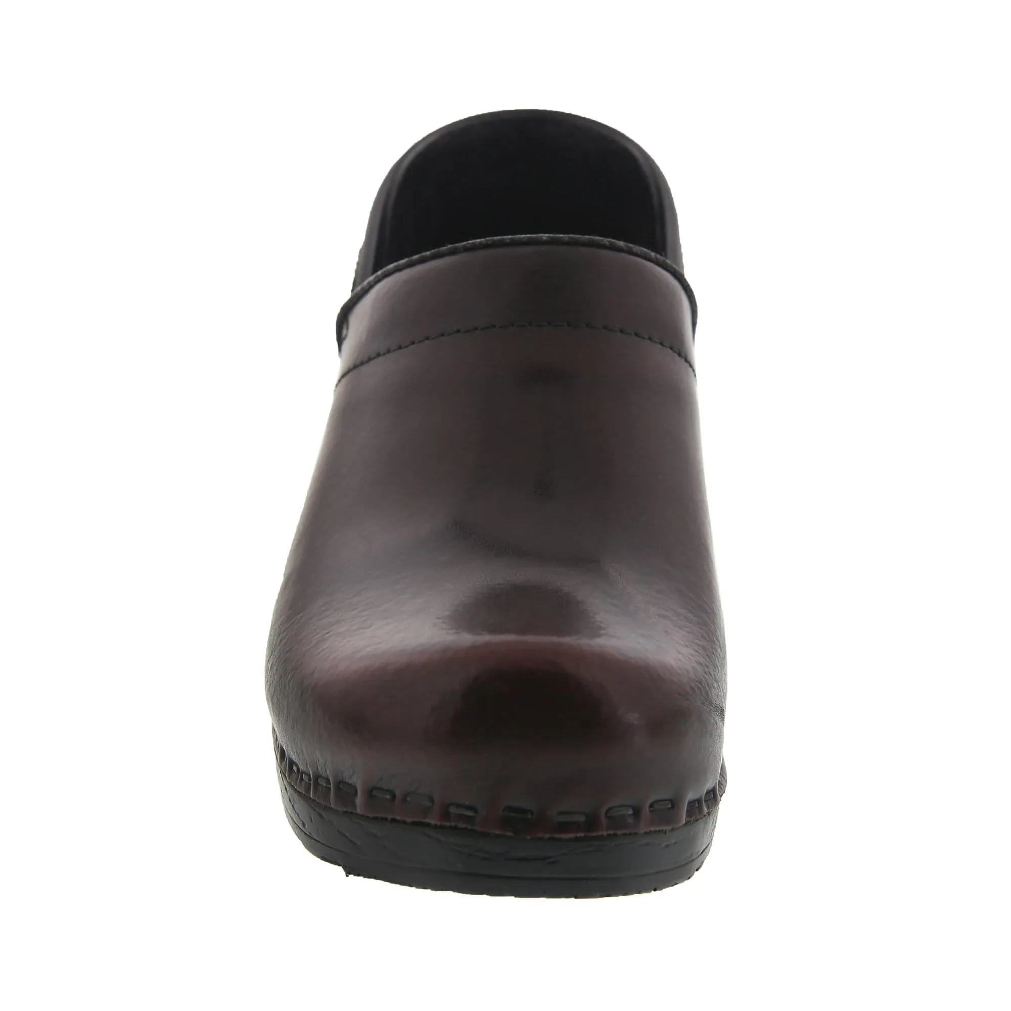 BJORK PROFESSIONAL Women's Bordeaux Cabrio Leather Clogs