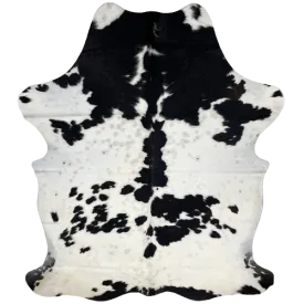 Black and White Speckled Colombian Cowhide - 7'2" x 5'1" (COBKW273)