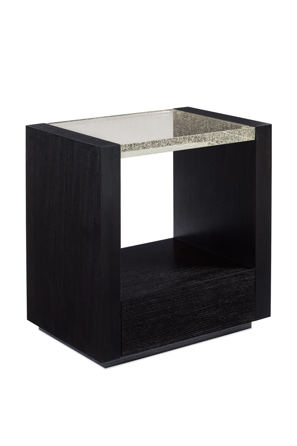 Black Ash Modern Nightstand S | Caracole Remix