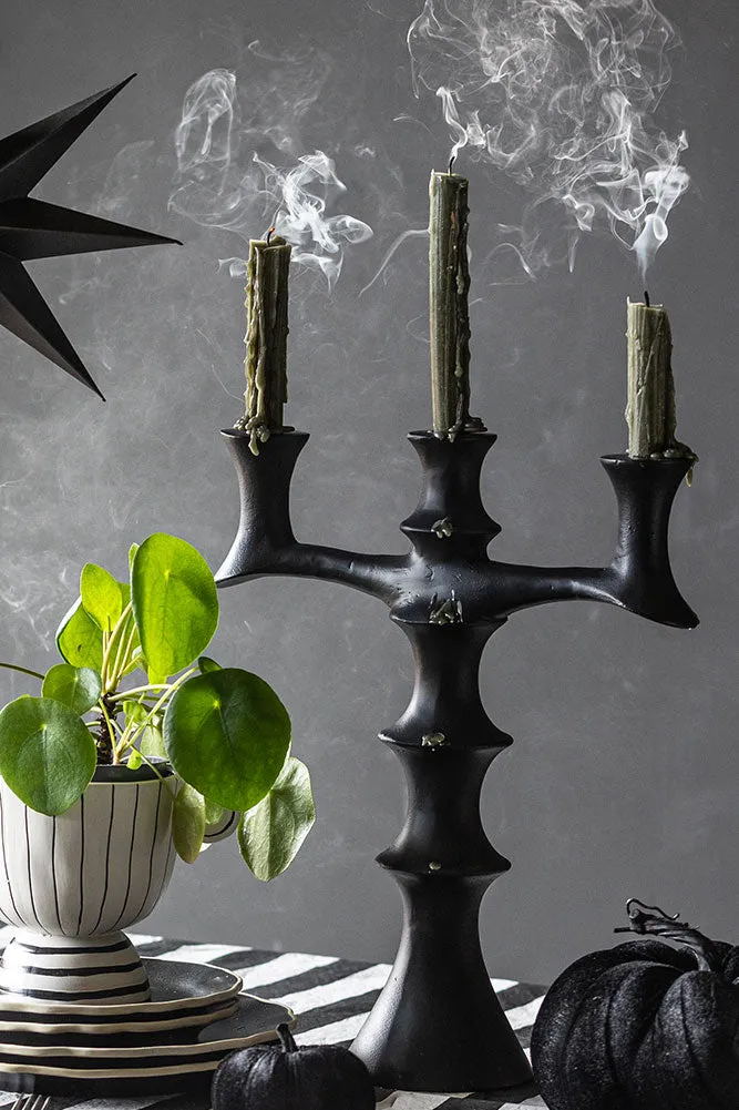 Black Metal Modern Candelabra