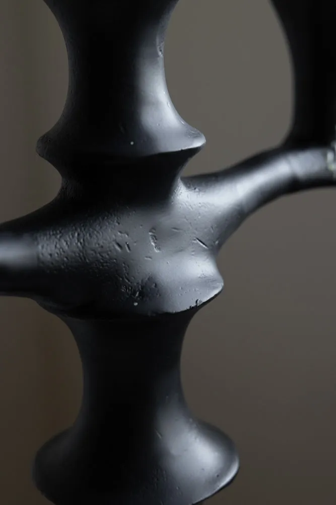 Black Metal Modern Candelabra