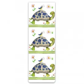 BM66 Turtle Magnetic Bookmark By Alex Clark Art