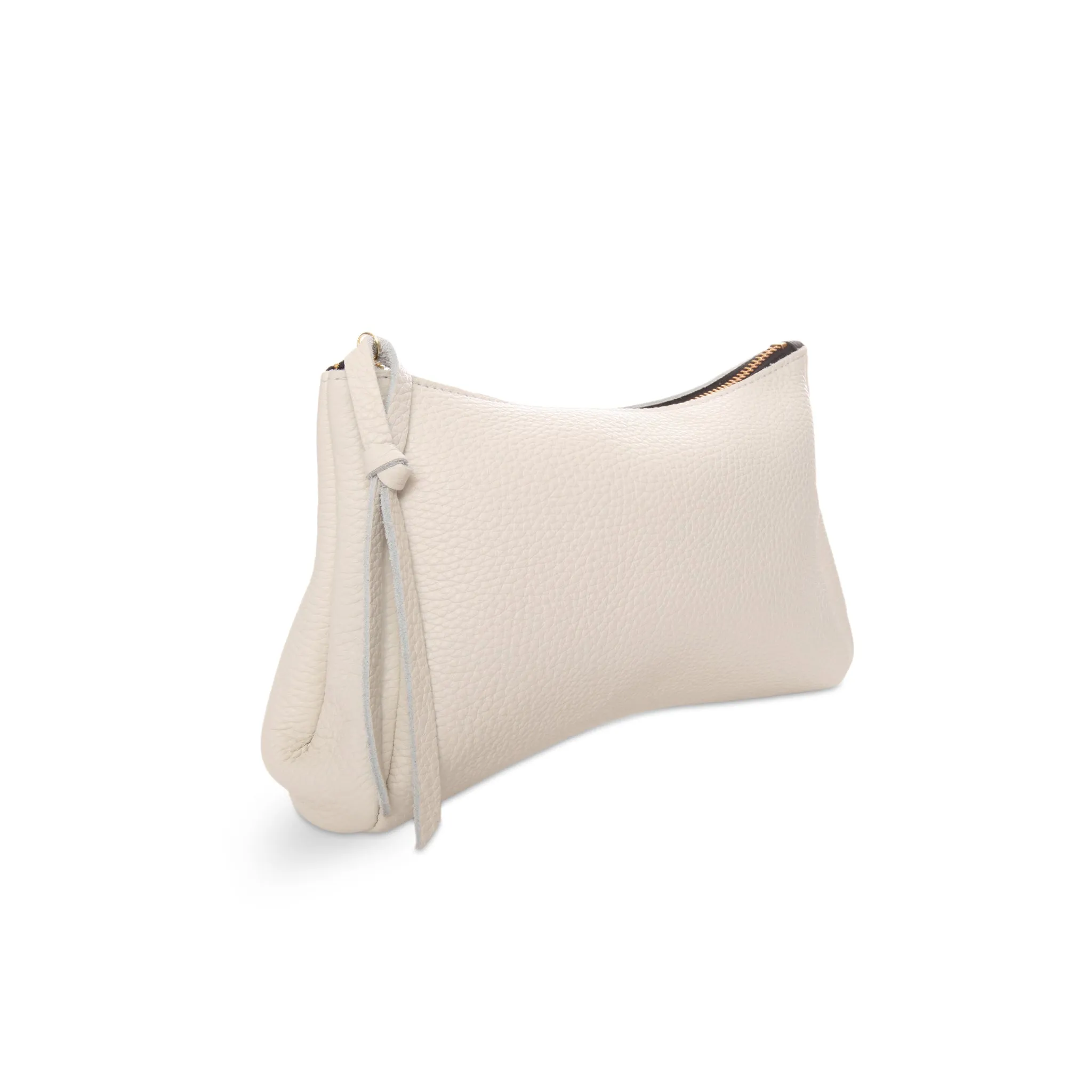 Camila Clutch in White Buffalo Cowhide