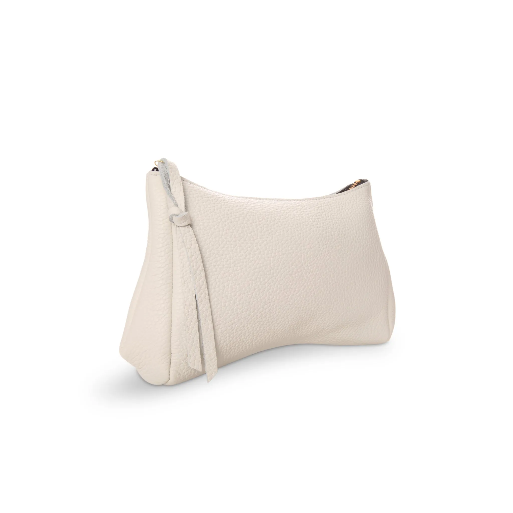 Camila Clutch in White Buffalo Cowhide