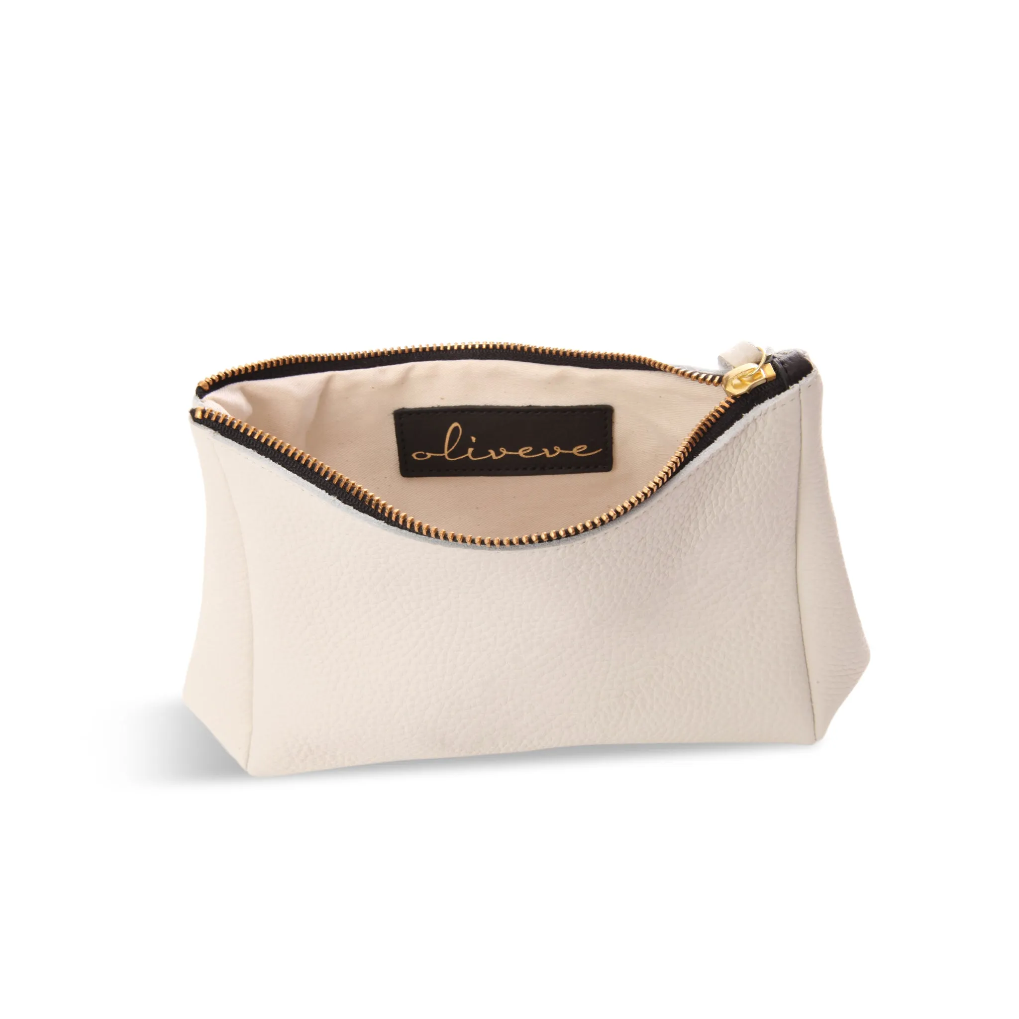 Camila Clutch in White Buffalo Cowhide