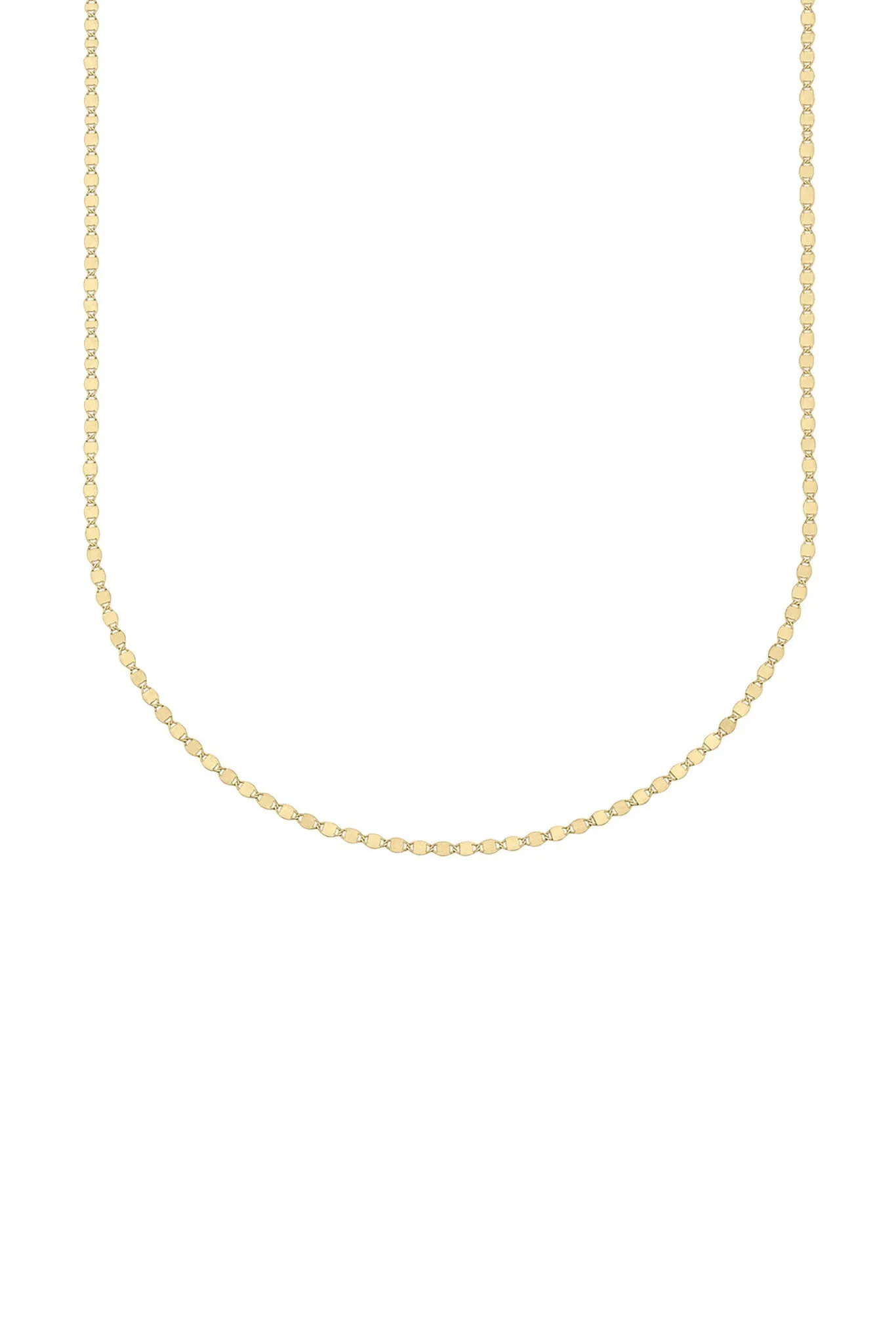 Carrie Hoffman- 18" 14K Flat Oval Necklace