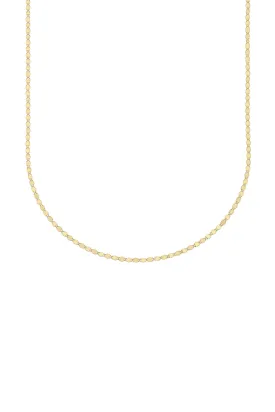 Carrie Hoffman- 18" 14K Flat Oval Necklace