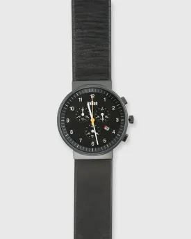 Chronograph Analog Watch in Black/Black