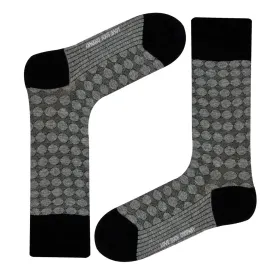 Circles Crew Socks Gray (W)