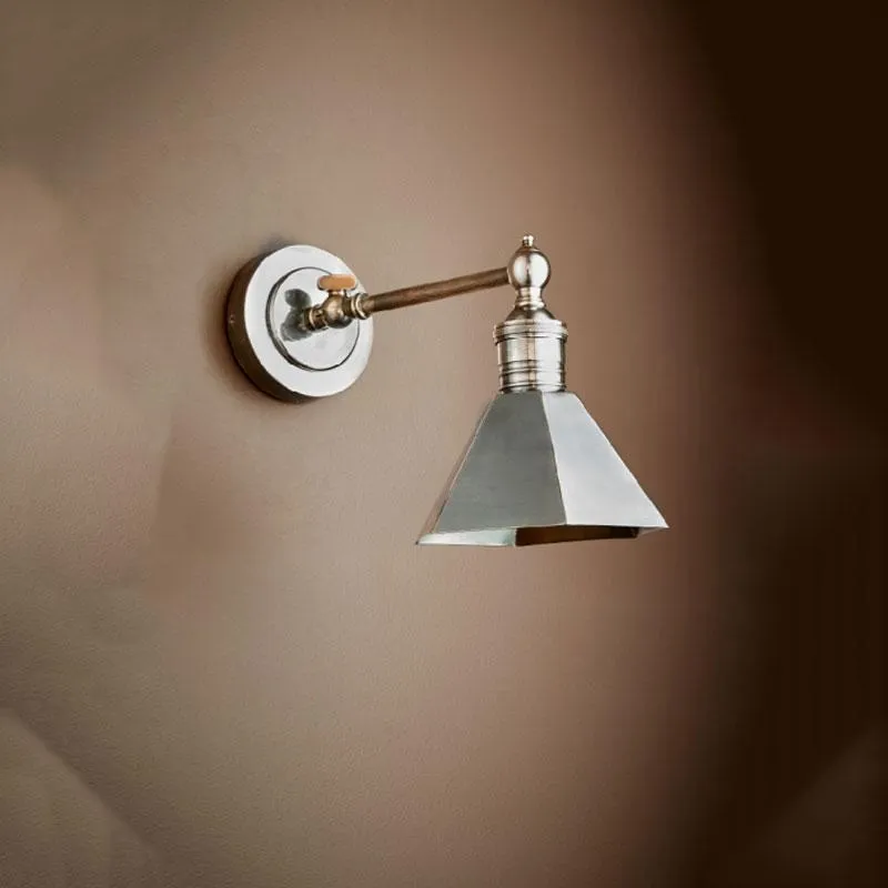 Classic Wall Light Sconce with Pyramid Shade