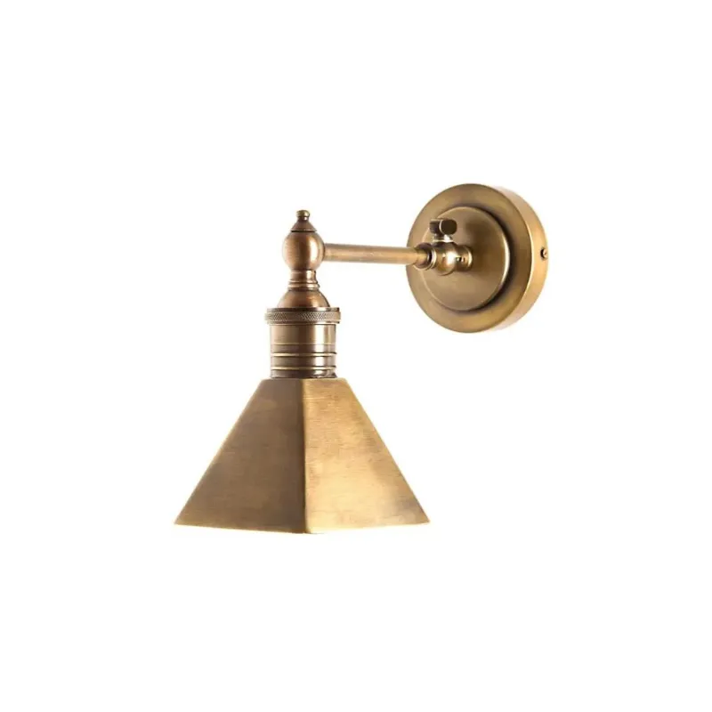 Classic Wall Light Sconce with Pyramid Shade