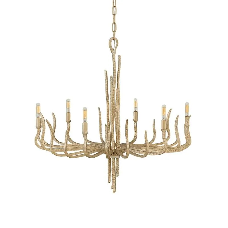 Elegant Large Metallic Chandelier | Various Finishes