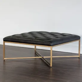 Endall Ottoman Antique Brass by Sunpan