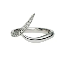 Entwined Ardour35 Wedding Ring - Platinum & 0.15ct Diamond