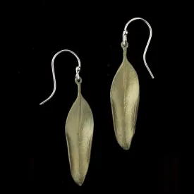 Eucalyptus Earrings - Mountain Laurel Wire