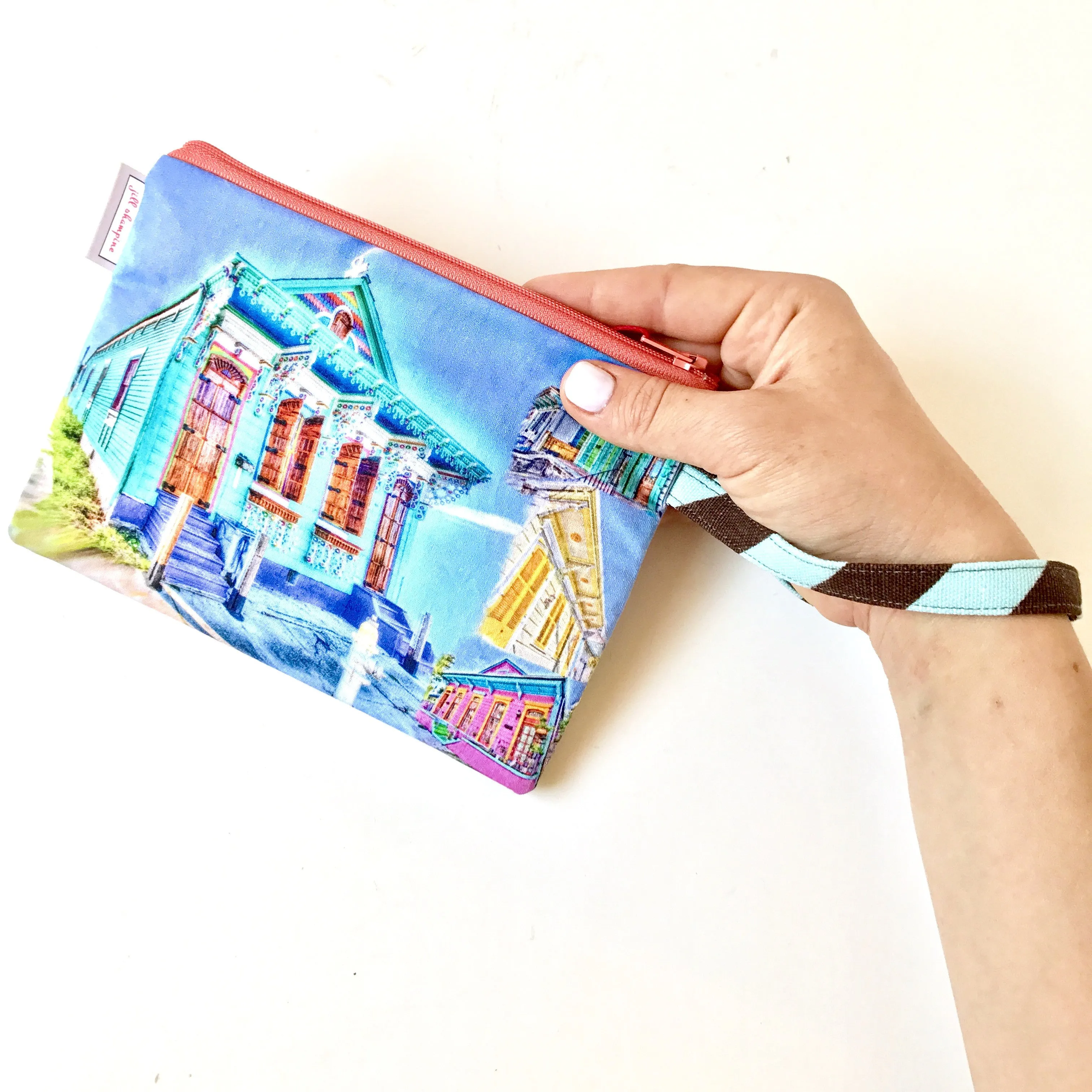 Fabric Zipper Bag: Shotgun House