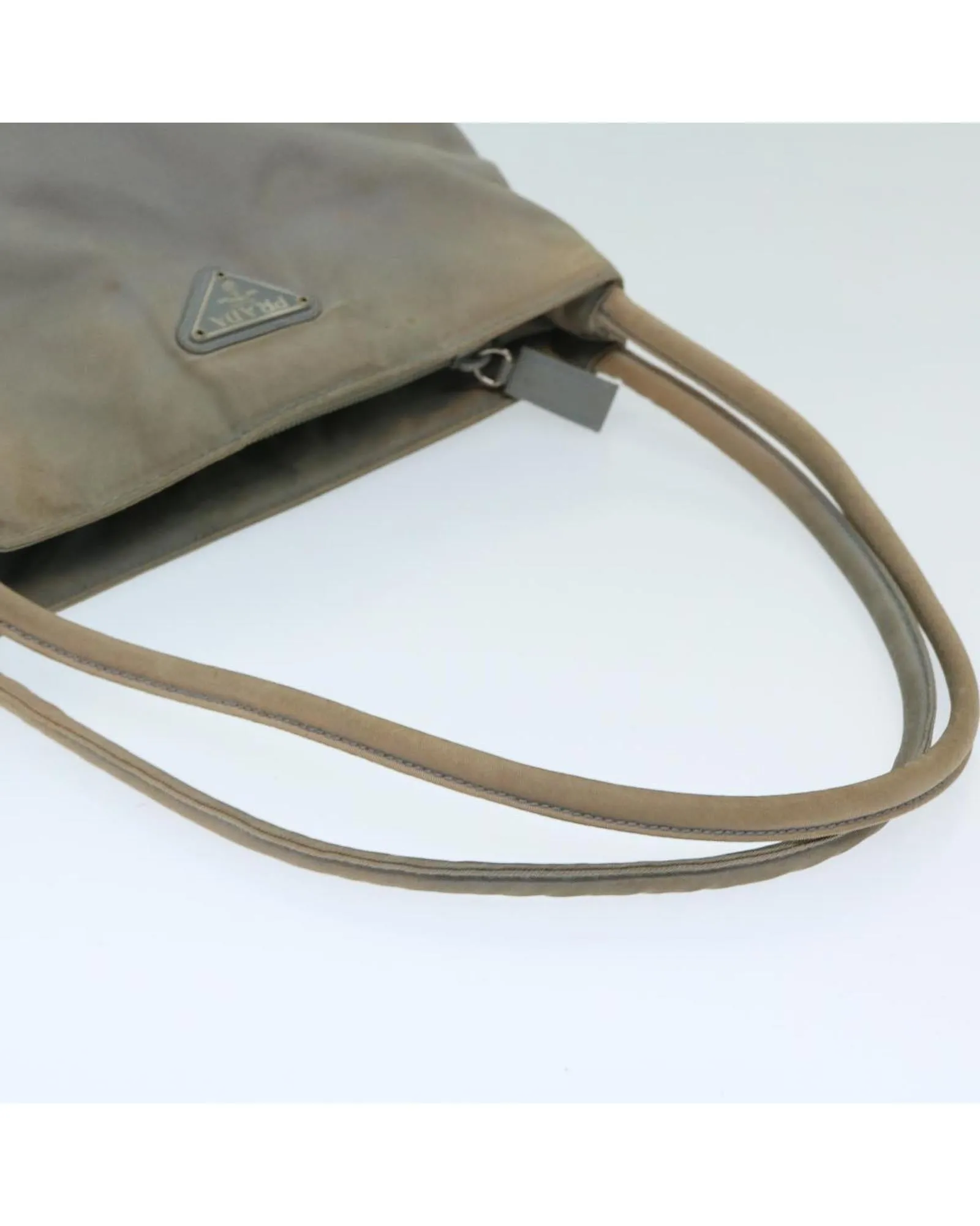 Gray Nylon Hand Bag with Accessories - Made in Italy