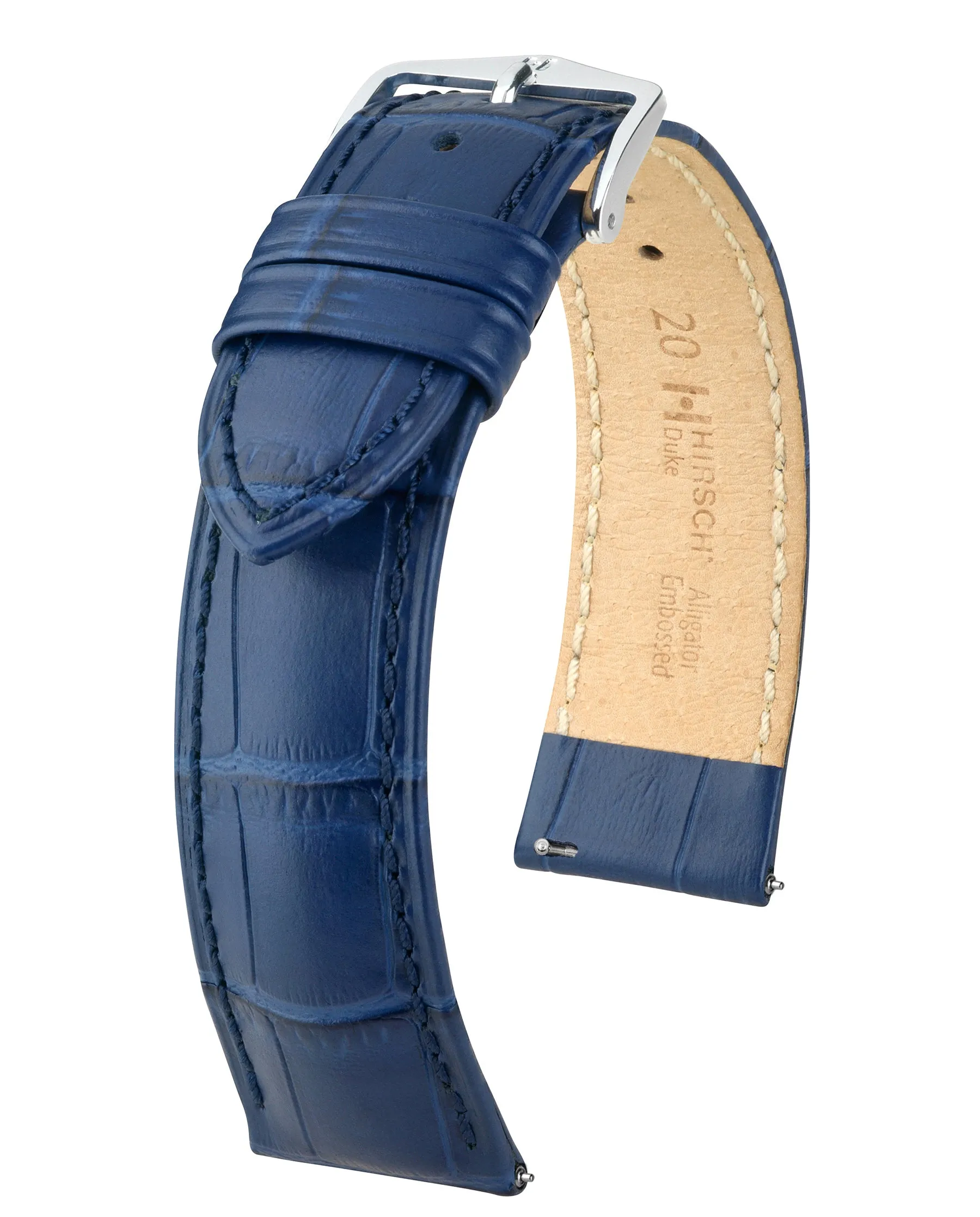 HIRSCH DUKE Alligator Embossed Calfskin Watch Strap  010 28