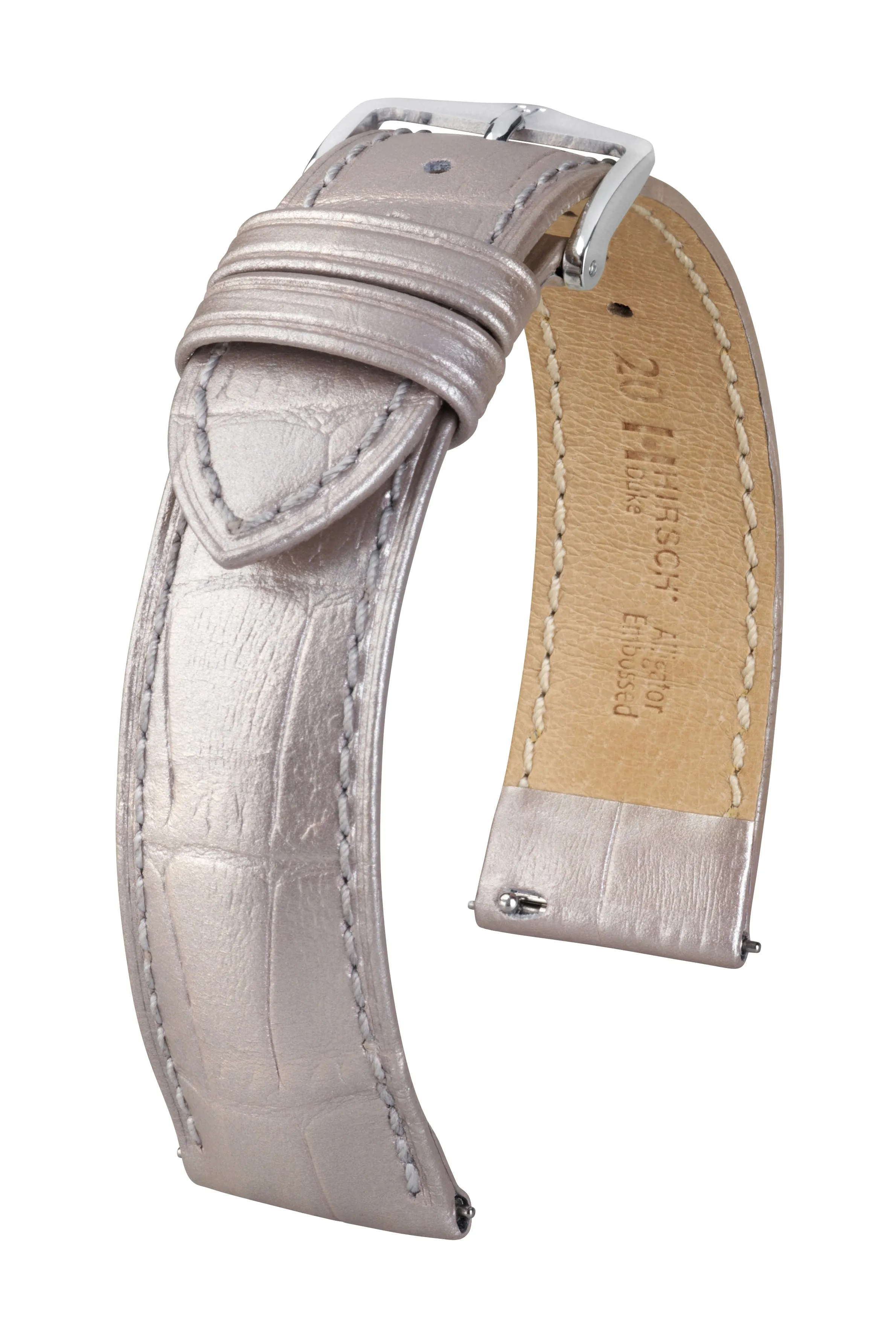 HIRSCH DUKE Alligator Embossed Calfskin Watch Strap  010 28