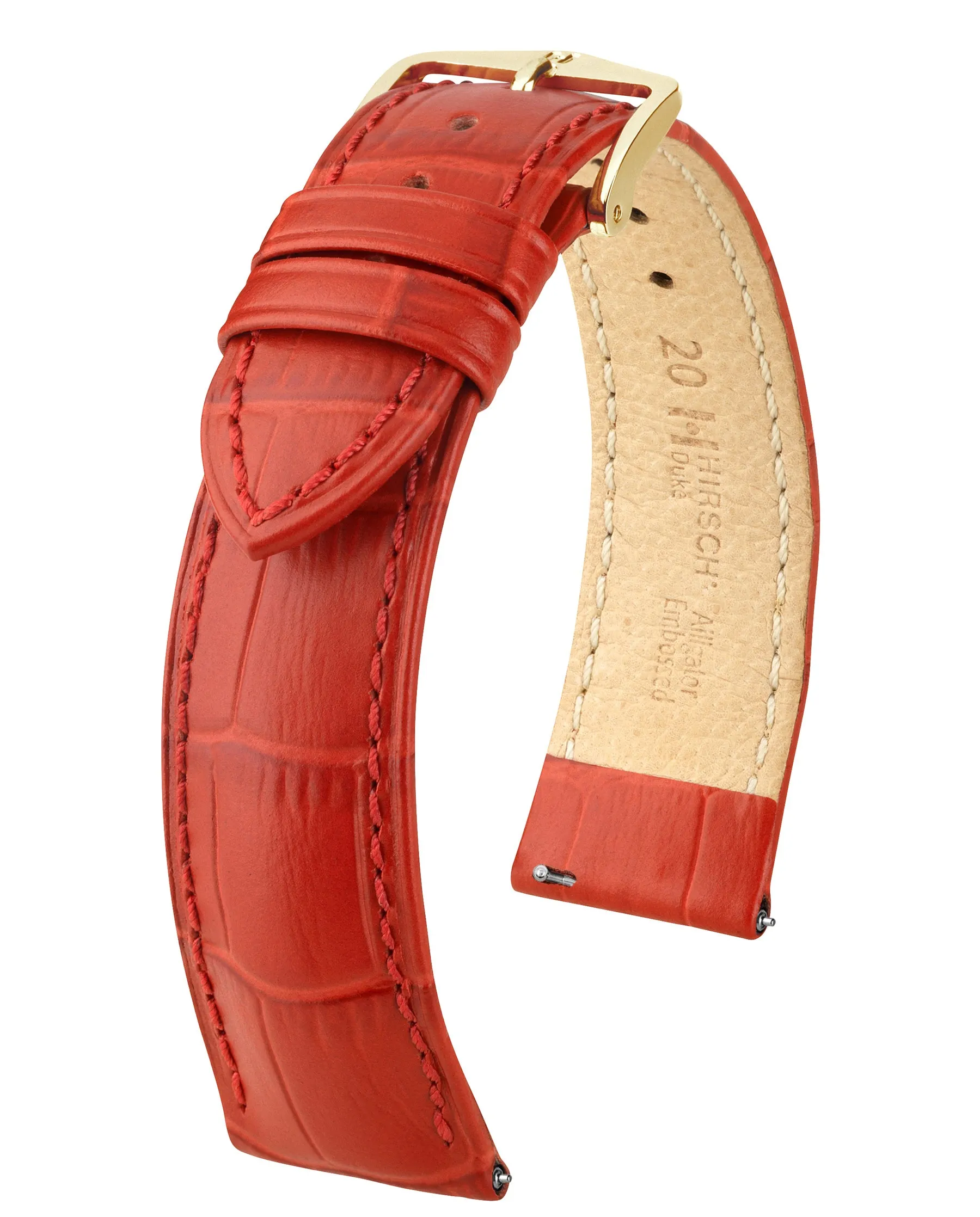 HIRSCH DUKE Alligator Embossed Calfskin Watch Strap  010 28