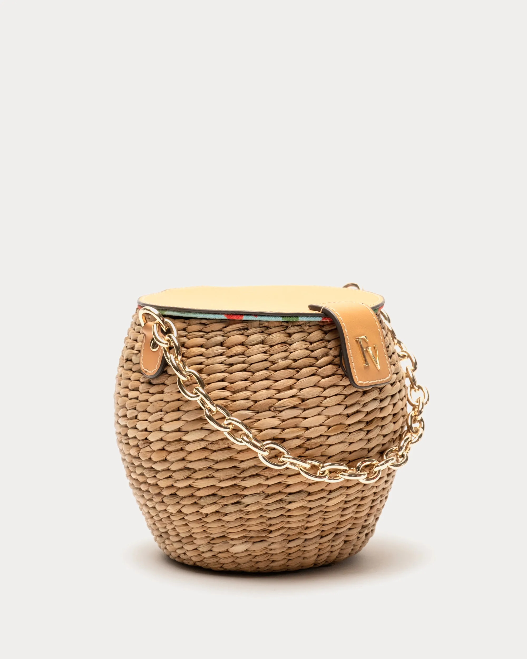 Honeypot Wicker Basket Vachetta Natural