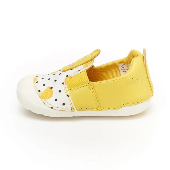 Infant Girl Stride Rite Soft Motion Atlas Slip On Sneaker Lemon Yellow