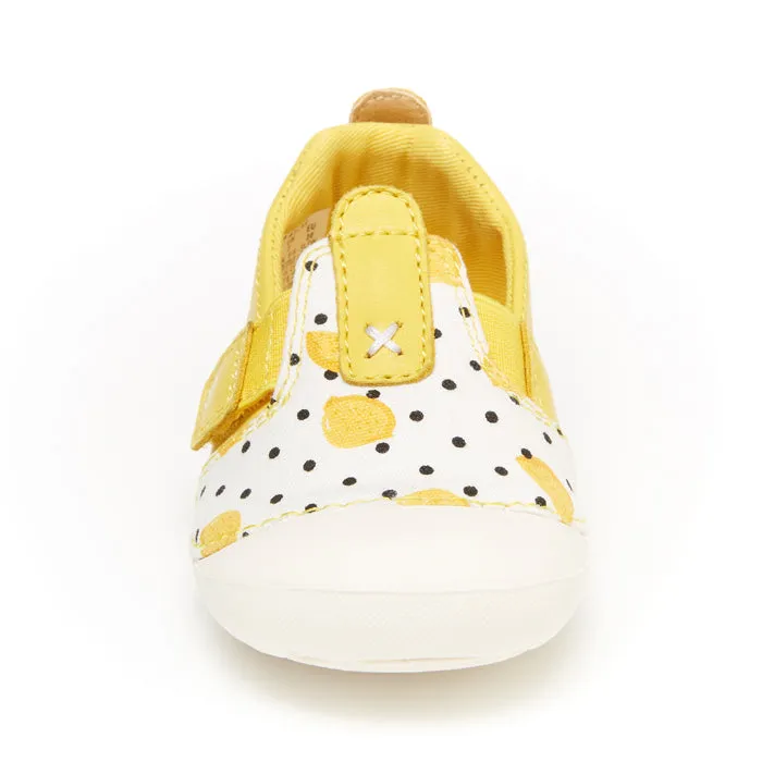 Infant Girl Stride Rite Soft Motion Atlas Slip On Sneaker Lemon Yellow