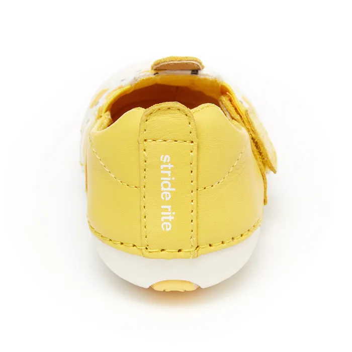 Infant Girl Stride Rite Soft Motion Atlas Slip On Sneaker Lemon Yellow