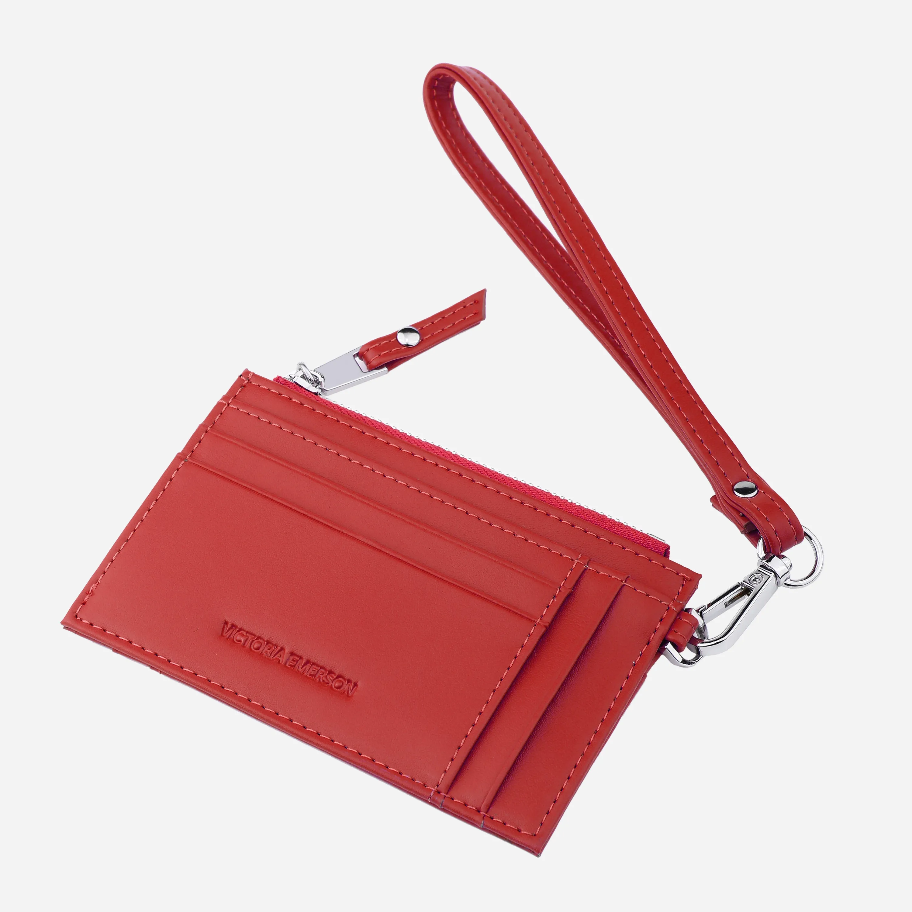 Mini Wristlet - Cherry Red