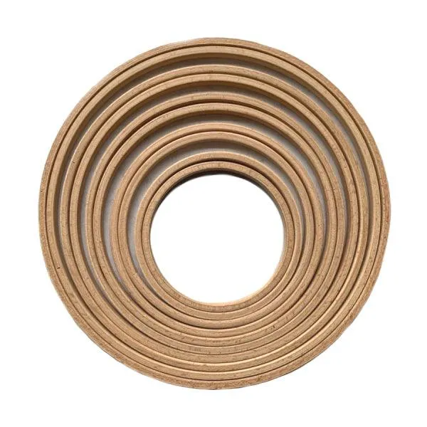 Nurge Screwless Polished Beech Embroidery Display Hoop, Depth 8 mm (6/16")