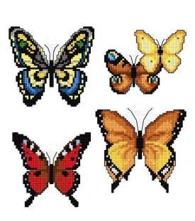 "Butterflies" 117CS Counted Cross-Stitch Kit