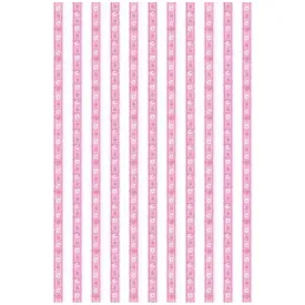 Sajou Oilcloth Fabric | Pink and White Stripes