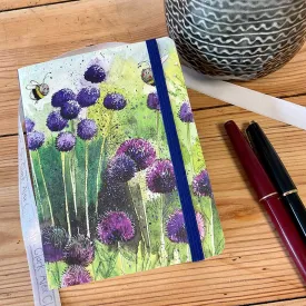 SCN20 Alliums Small Chunky Notebook By Alex Clark Art