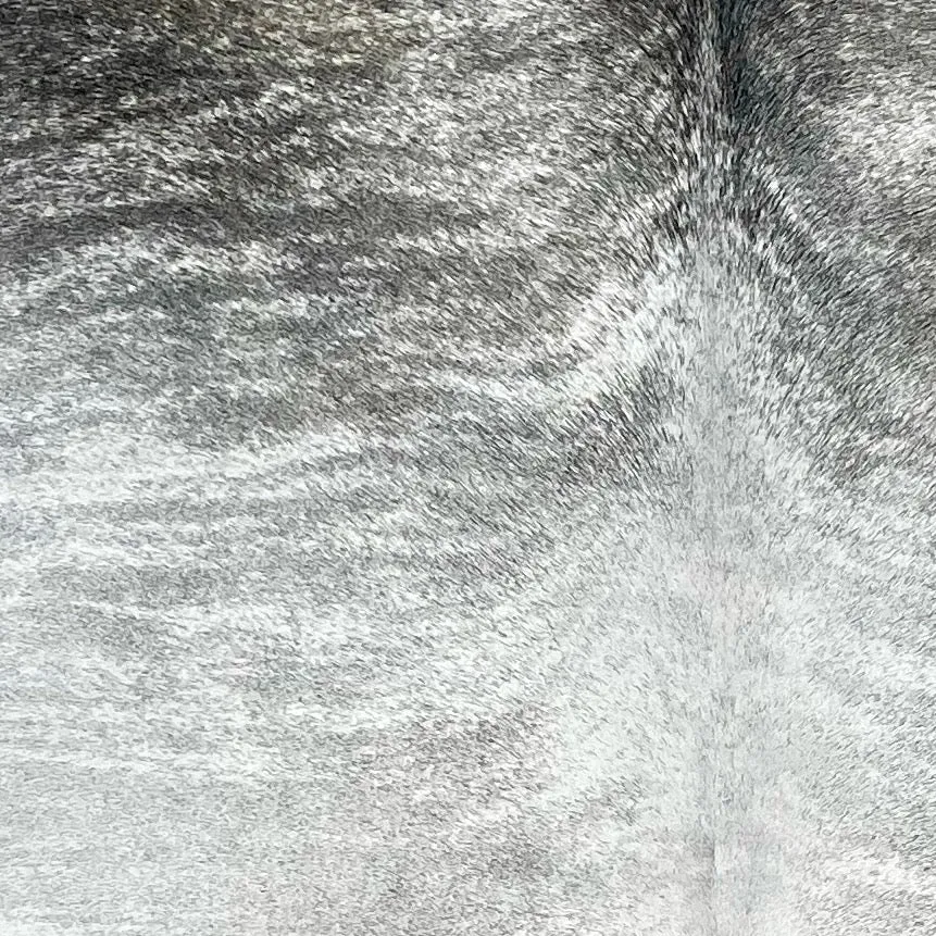 White and Gray Brazilian Light Brindle Cowhide - 7'5" x 5'11" (BRBR1295)